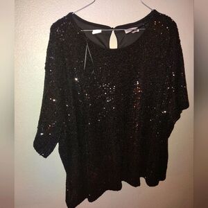 Ophelia Roe Sequined Black Size 3X